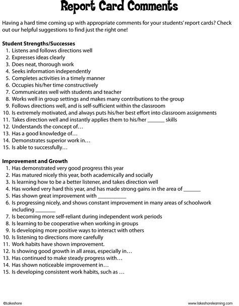 325 amazing report card comments and remarks to save your time!.